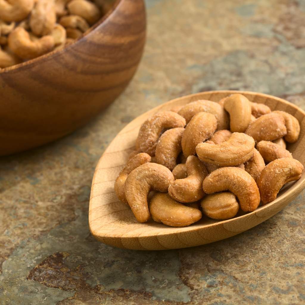 Cashew nuts are an excellent antioxidant defense.